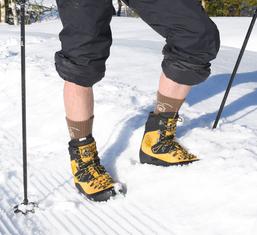 Chaussettes de Ski Homme Randonnée Alpinisme en Laine Epaisses
